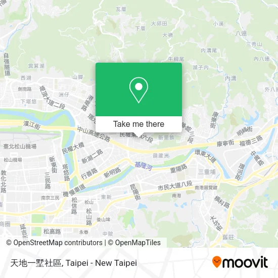 天地一墅社區地圖