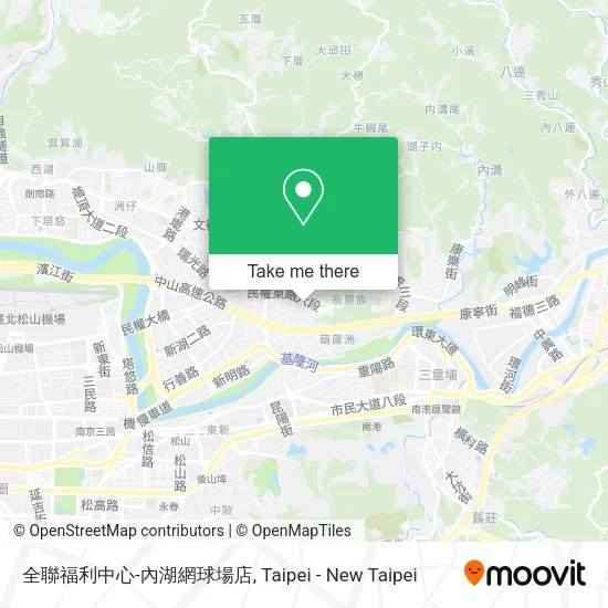 全聯福利中心-內湖網球場店 map