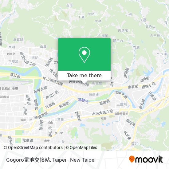 Gogoro電池交換站 map