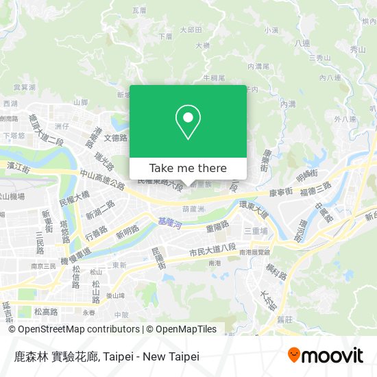 鹿森林 實驗花廊 map