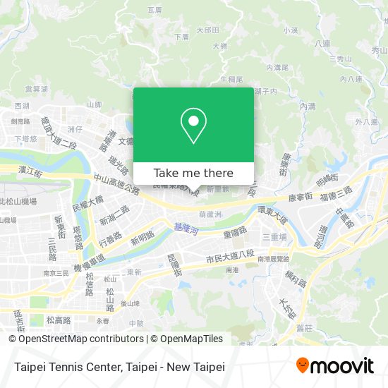 Taipei Tennis Center地圖