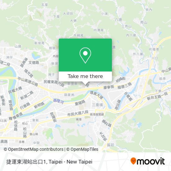 捷運東湖站出口1 map
