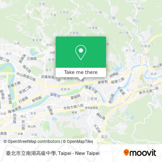 臺北市立南湖高級中學 map