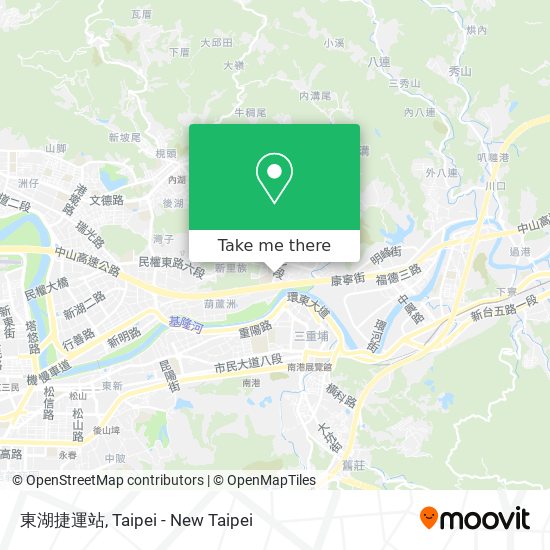 東湖捷運站地圖