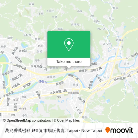萬兆香萬巒豬腳東湖市場販售處地圖