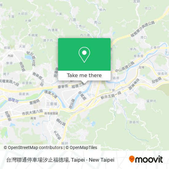 台灣聯通停車場汐止福德場 map