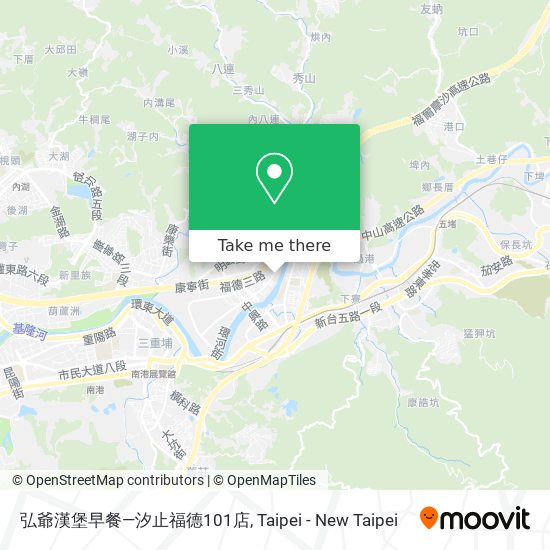 弘爺漢堡早餐—汐止福德101店 map