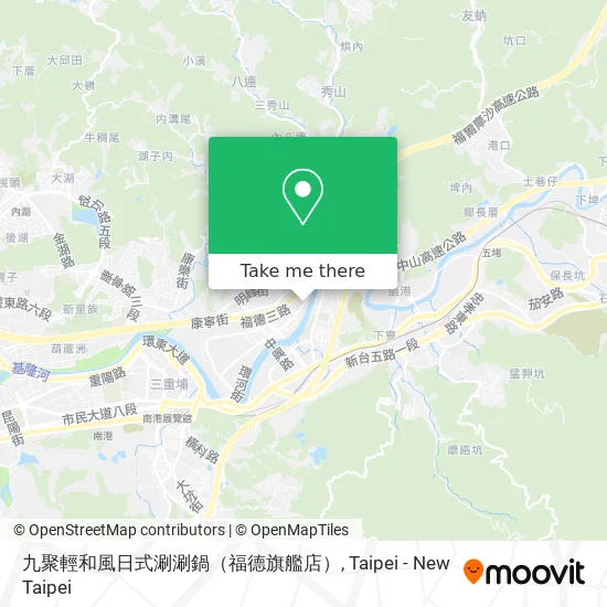 九聚輕和風日式涮涮鍋（福德旗艦店）地圖