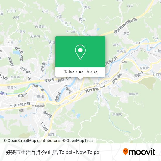 好樂市生活百貨-汐止店 map