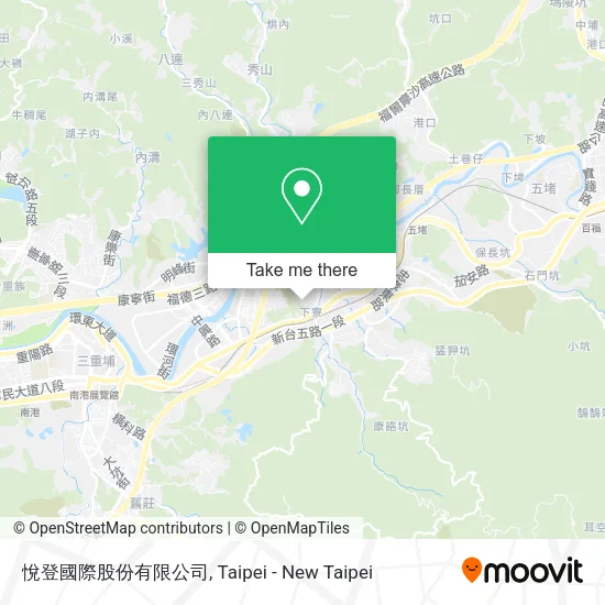 悅登國際股份有限公司 map
