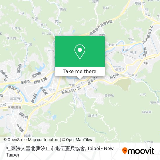 社團法人臺北縣汐止市退伍憲兵協會地圖