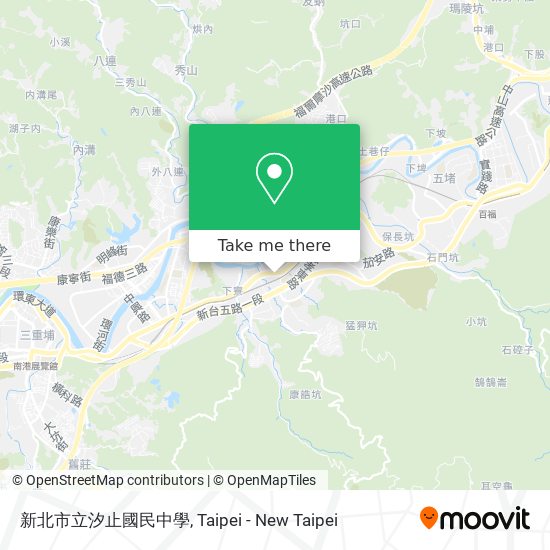 新北市立汐止國民中學地圖
