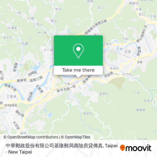 中華郵政股份有限公司基隆郵局壽險房貸傳真地圖