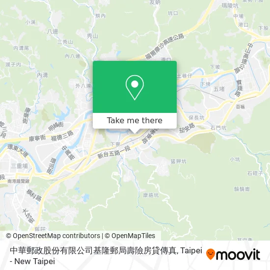 中華郵政股份有限公司基隆郵局壽險房貸傳真 map