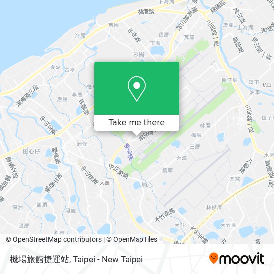 機場旅館捷運站 map