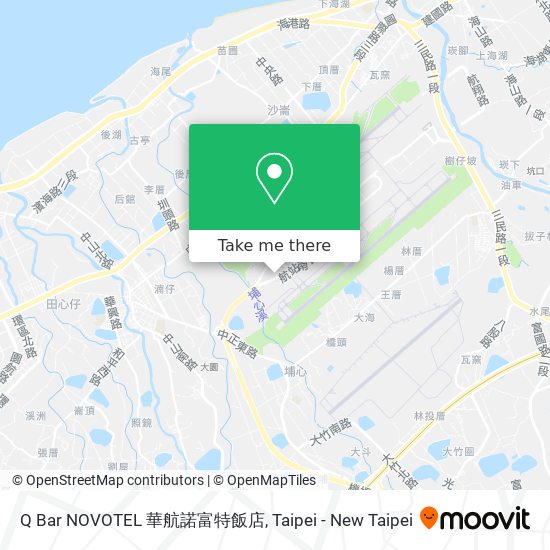 Q Bar NOVOTEL 華航諾富特飯店地圖