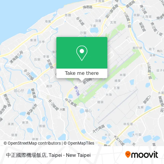 中正國際機場飯店 map