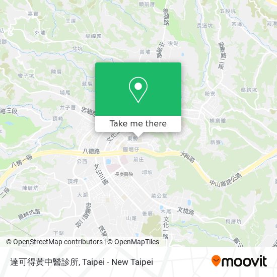 達可得黃中醫診所地圖