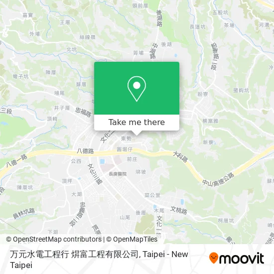 万元水電工程行 焺富工程有限公司 map