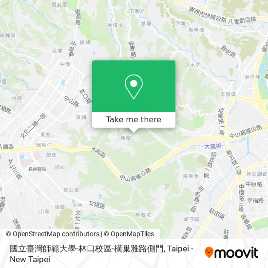 國立臺灣師範大學-林口校區-橫巢雅路側門 map
