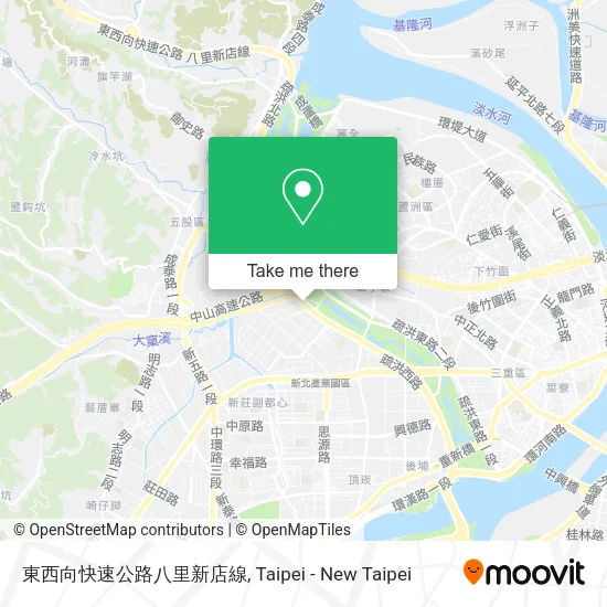 東西向快速公路八里新店線 map
