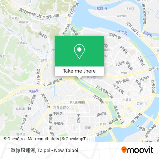 二重微風運河地圖