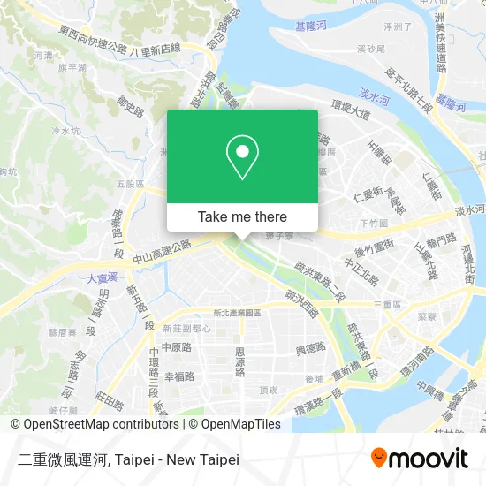 二重微風運河地圖
