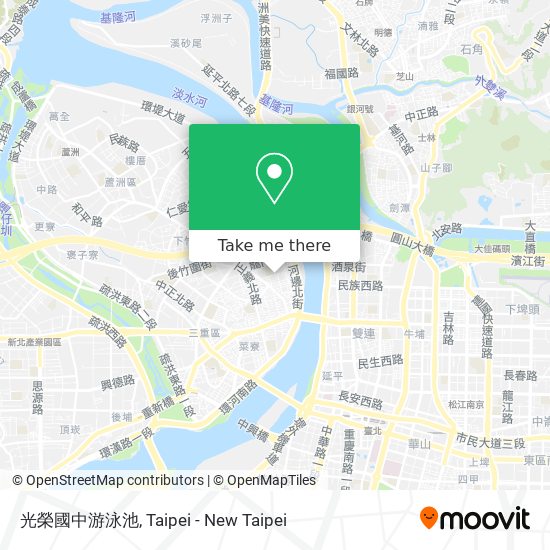 光榮國中游泳池 map