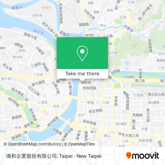 僑和企業股份有限公司地圖
