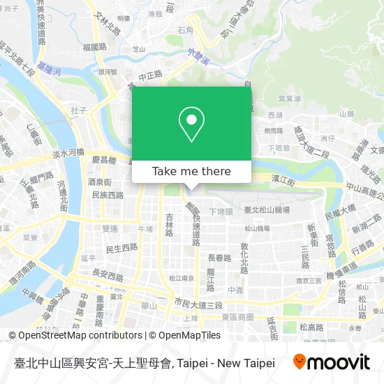 臺北中山區興安宮-天上聖母會 map
