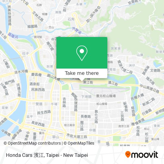 Honda Cars 濱江 map