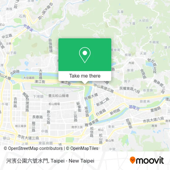 河濱公園六號水門地圖