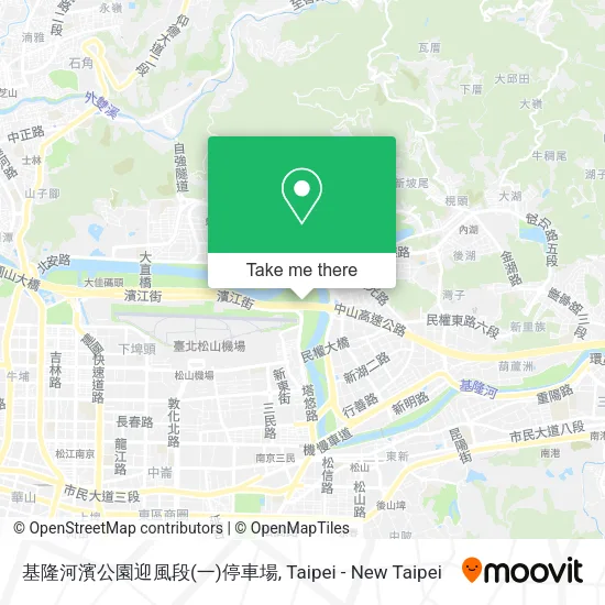 基隆河濱公園迎風段(一)停車場地圖