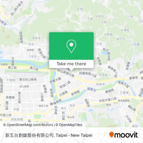 新五台創媒股份有限公司 map