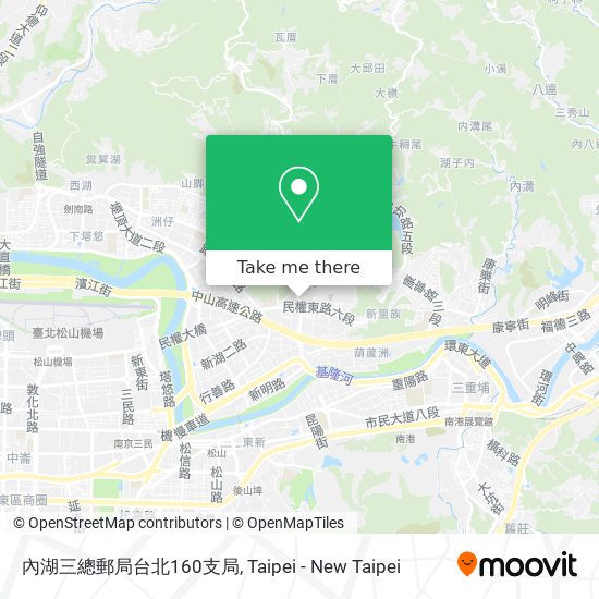 內湖三總郵局台北160支局 map