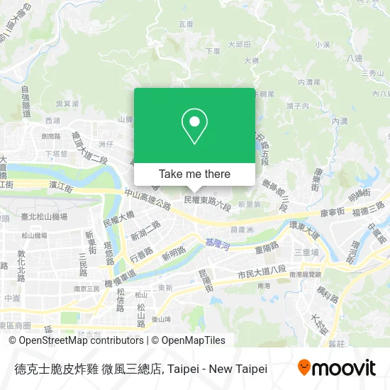 德克士脆皮炸雞 微風三總店地圖