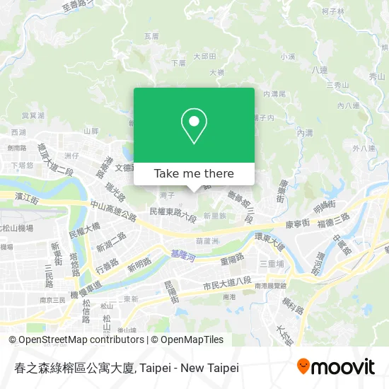 春之森綠榕區公寓大廈地圖