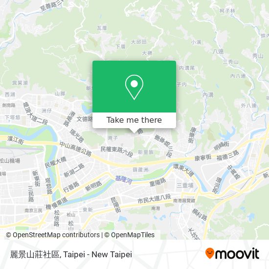 麗景山莊社區 map