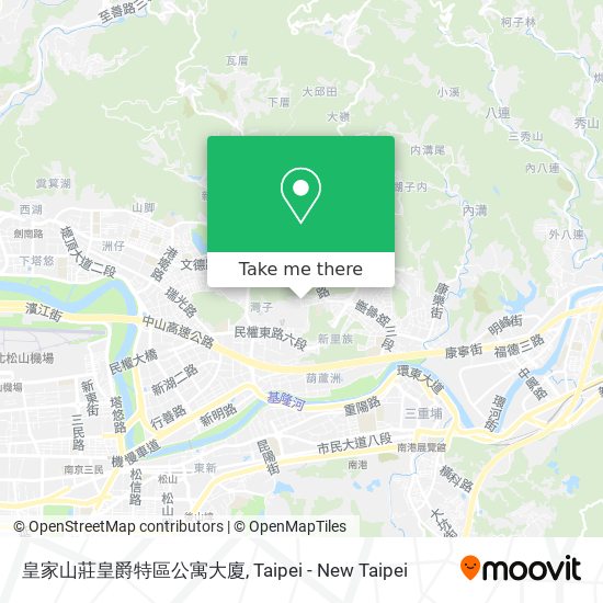 皇家山莊皇爵特區公寓大廈 map