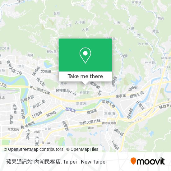 蘋果通訊站-內湖民權店 map