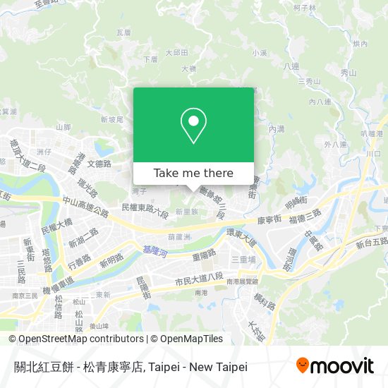 關北紅豆餅 - 松青康寧店 map