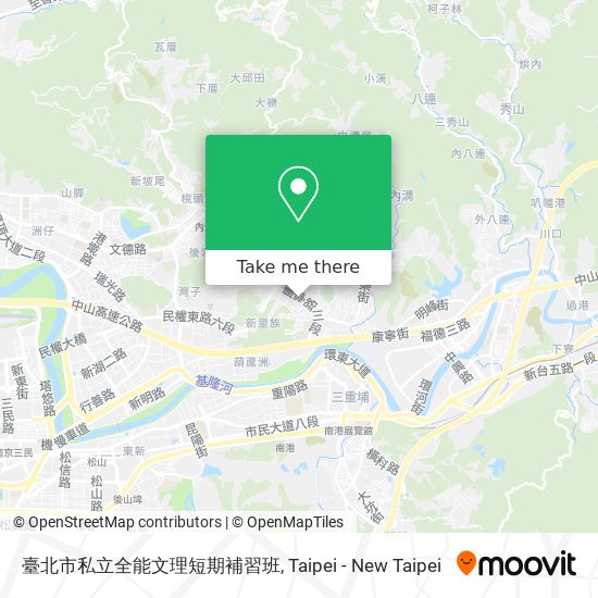 臺北市私立全能文理短期補習班 map