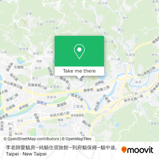 李老師愛貓房—純貓住宿旅館—到府貓保姆—貓中途 map