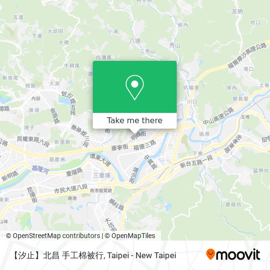 【汐止】北昌 手工棉被行 map