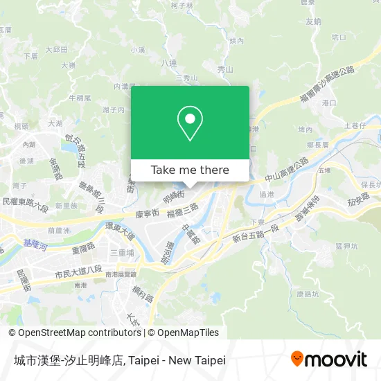 城市漢堡-汐止明峰店 map
