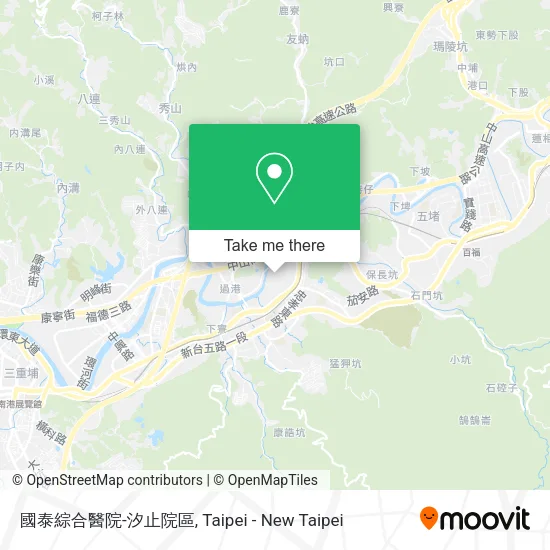 國泰綜合醫院-汐止院區地圖