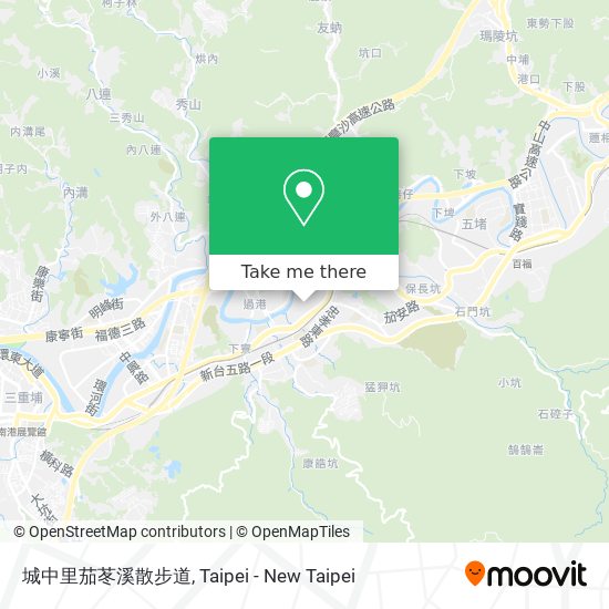 城中里茄苳溪散步道 map