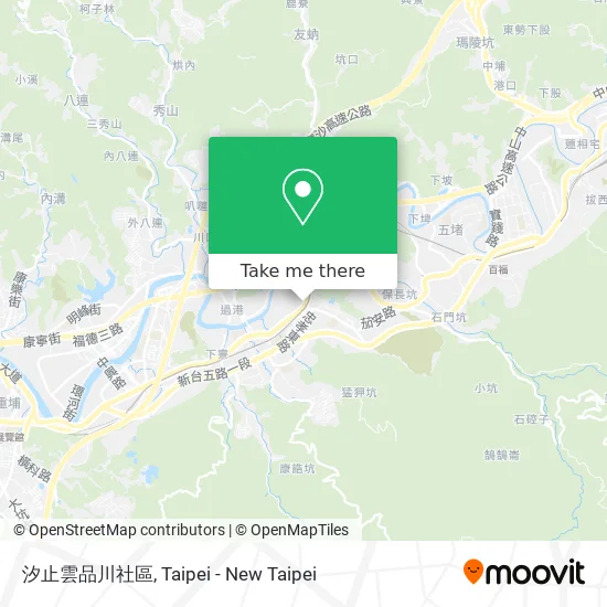 汐止雲品川社區 map