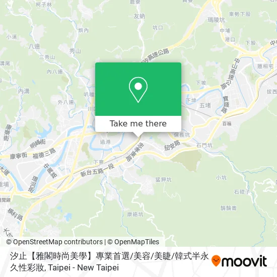 汐止【雅閣時尚美學】專業首選/美容/美睫/韓式半永久性彩妝地圖
