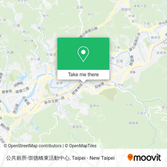 公共廁所-崇德橋東活動中心地圖